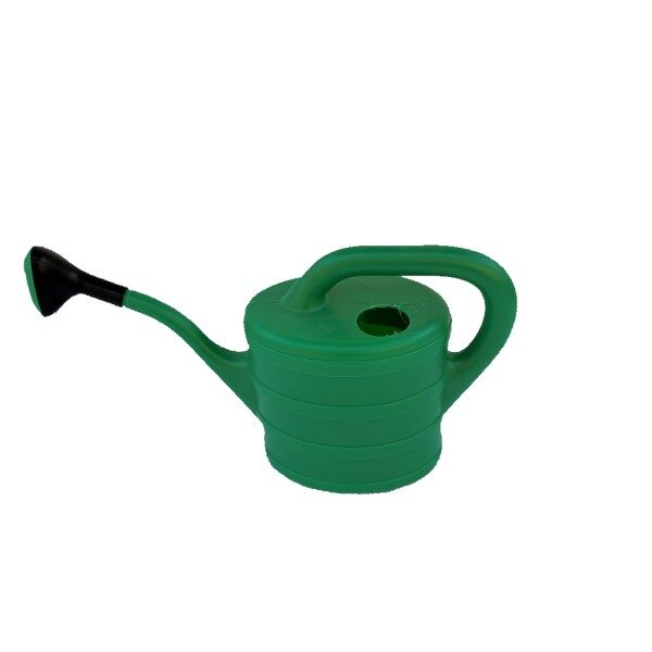 Krhlička Retro 2l plastová zelená, s ružicou