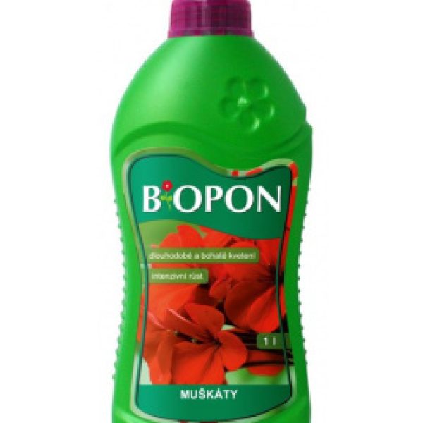 Biopon hnojivo na muškáty a pelargónie 1l